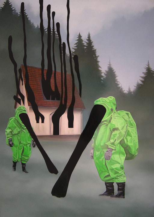 Am Rande des Waldes, 2017, Oil on Canvas, 140 x 100 cm