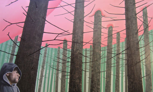 Absorbation, 2012, Oil on Canvas, 100 x 170 cm