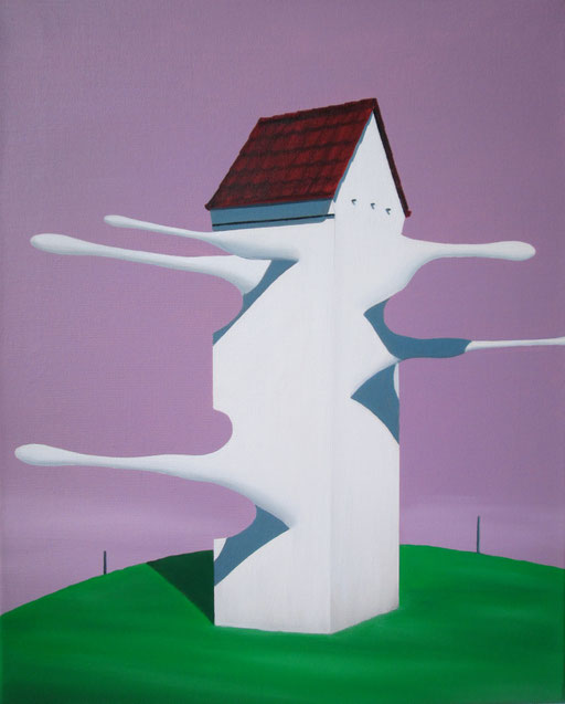 Trafostation, 2017, Oil on Canvas, 50 x 40 cm