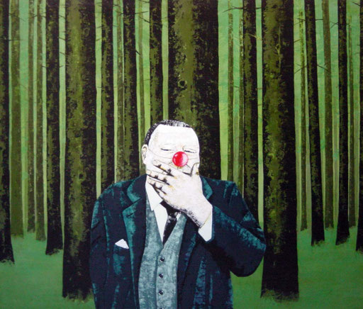 Waldspass, 1997, Acrylic on Canvas, 120 x 140 cm