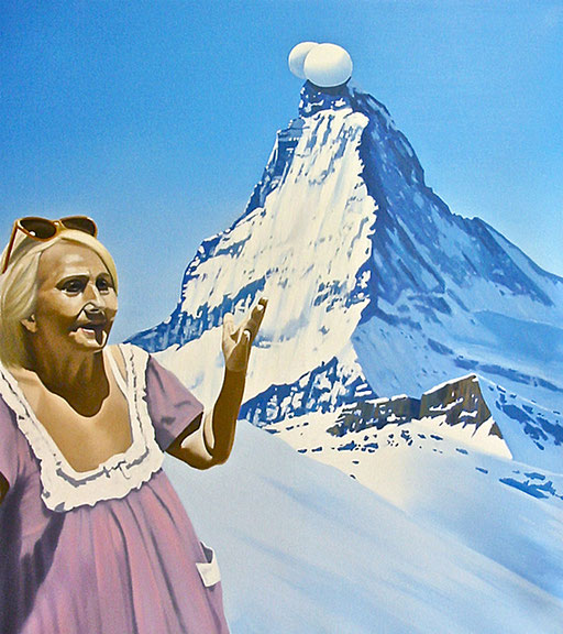 Auftrieb, 2010, Oil on Canvas, 100 x 90 cm