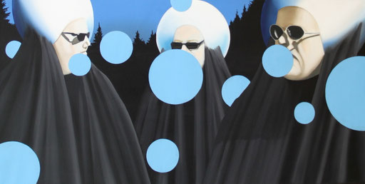 Nornen, 2008, Oil on Canvas, 50 x 100 cm