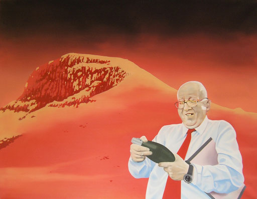 der Kontrolleur, 2011, Oil on Canvas, 100 x 130 cm