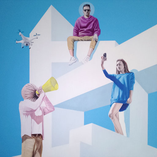 Der Auftrag, 2025, Oil on Canvas, 60 x 60 cm