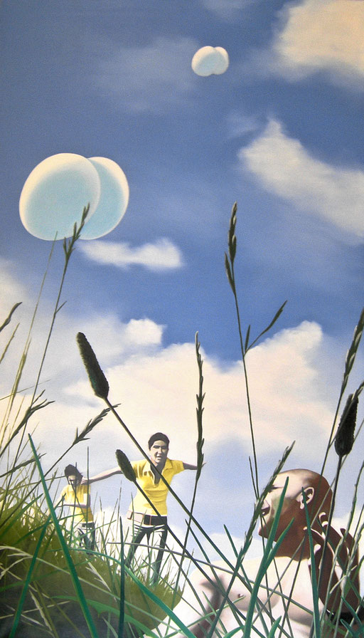 Wiesenglück, 2007, Oil on Canvas,160 x 90 cm