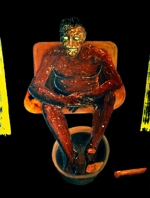 Ein Teufelskerl, 1994, Acrylic on Canvas, 150 x 130 cm