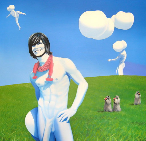 die Tücke der Verständigung II, 2006, Oil on Canvas, 140 x 145 cm