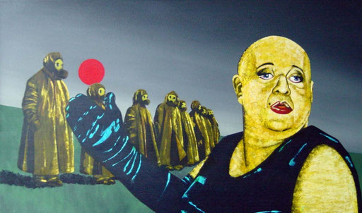 kleiner Hinweis, 1998, Acrylic on Canvas, 60 x 100 cm