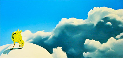 the time has come, 2010, Oil on Canvas, 50 x 105 cm