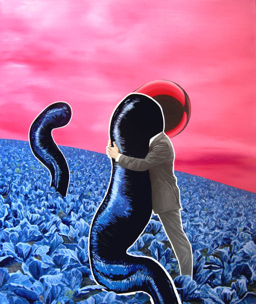 Es kommt auf die Technik an, 2023, Oil on Canvas, 95 x 80 cm