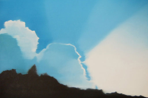 wie alles begann, 2006, Oil on Canvas, 40 x 60 cm