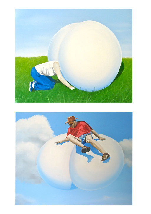 the new experience I-II, 2011, Oil on Canvas, a 40 x 50 cm