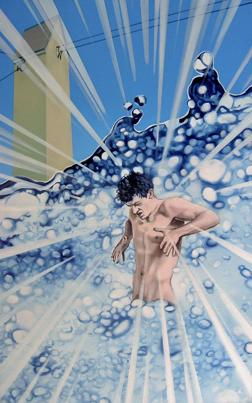Mittendrin, 2023, Oil on Canvas, 80 x 50 cm