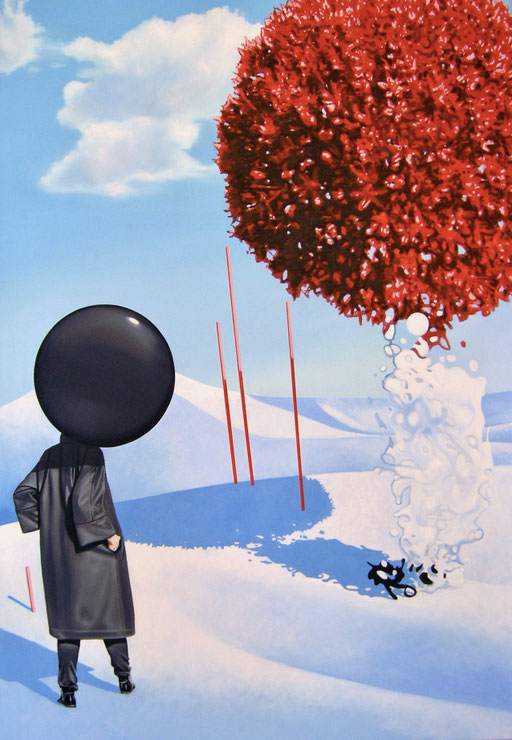 Die Begegnung, 2025, Oil on Canvas, 130 x 90 cm