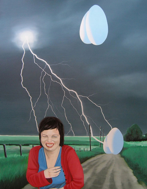 Energieschübe, 2007, Oil on Canvas, 140 x 110 cm