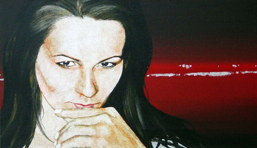 eine Abendstimmung, 2000,  Acrylic on Canvas, 30 x 50 cm