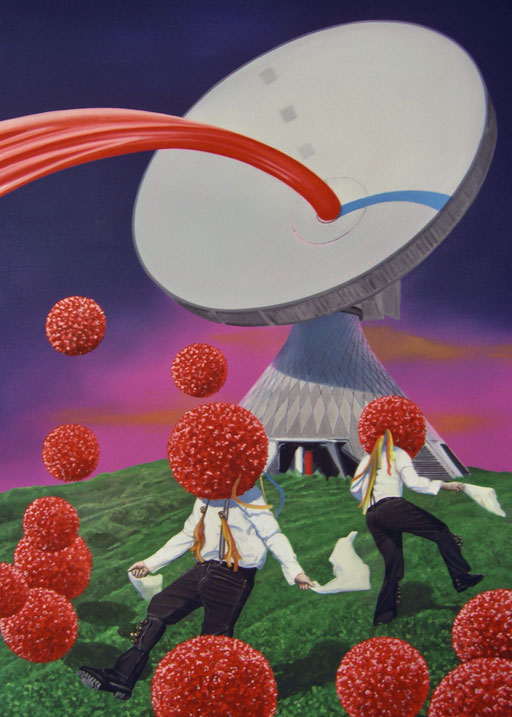 Die Botschaft, 2025, Oil on Canvas, 140 x 100 cm