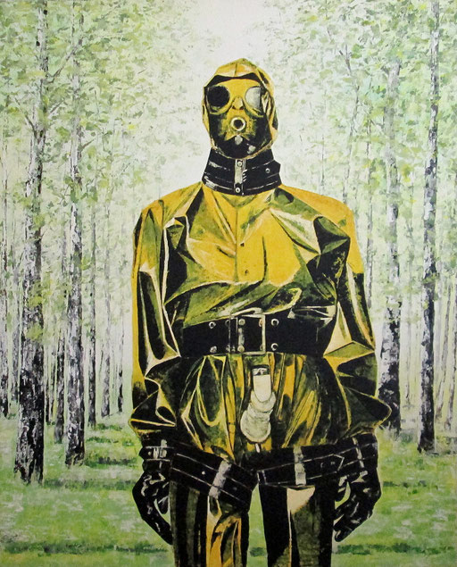 der Lustwandler, 1996, Acrylic on Canvas, 150 x 120 cm