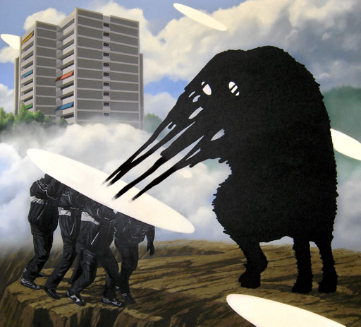 Anziehend, 2019, Oil on Canvas, 180 x 200 cm