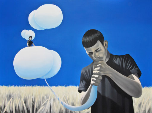 der Aufbruch, 2009, Oil on Canvas, 90 x 120 cm