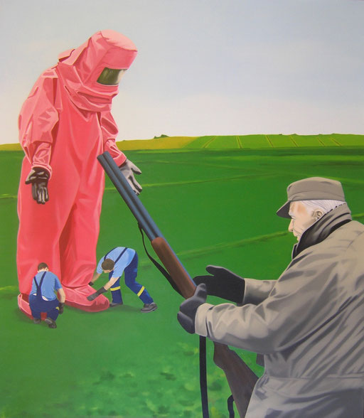 reine Schutzbehaptung, 2010, Oil on Canvas, 140 x 120 cm 
