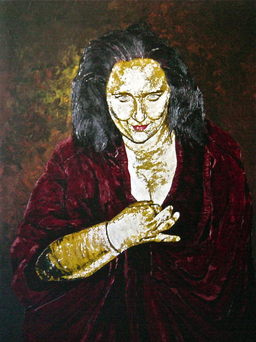 Die Schlafwandlerin, 1996, Acrylic on Canvas, 140 x 105 cm