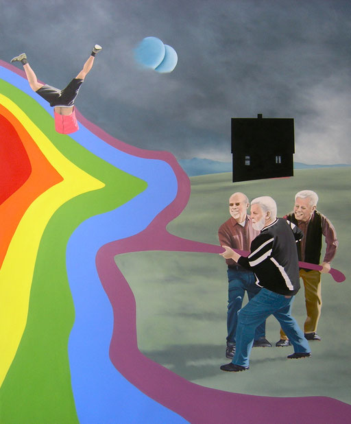 Vorarbeit, 2015,  Oil on Canvas, 180 x 150 cm