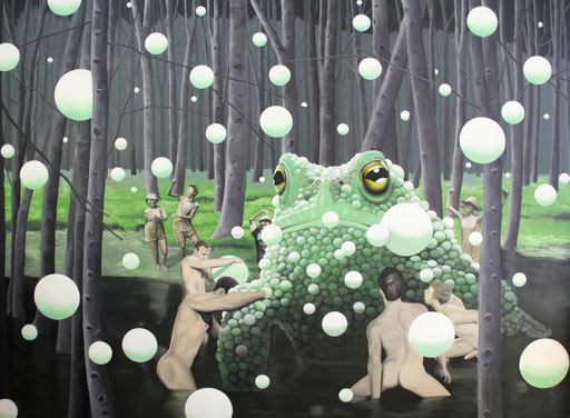 Evoke, 2013, Oil on Canvas, 180 x 240 cm