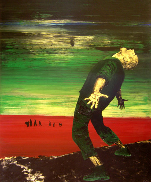 Unbeachtet, 1994, Acrylic on Canvas, 180 x 150 cm