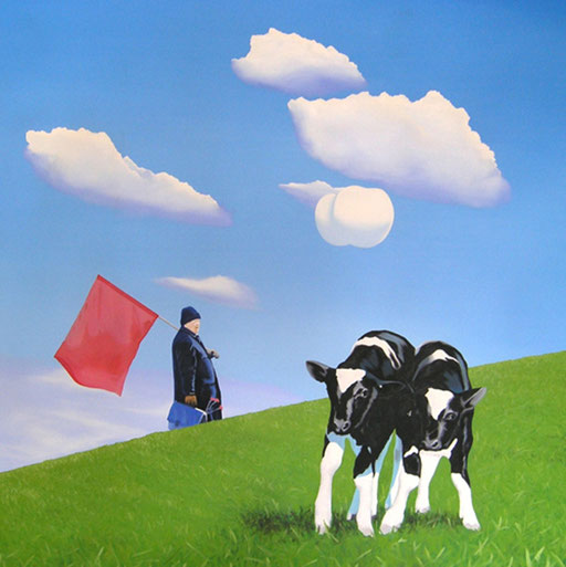 die Tücke der Verständigung I, 2006, Oil on Canvas, 140 x 140 cm