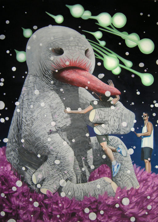 Hit me, 2026, Oil on Canvas, 140 x 100 cm