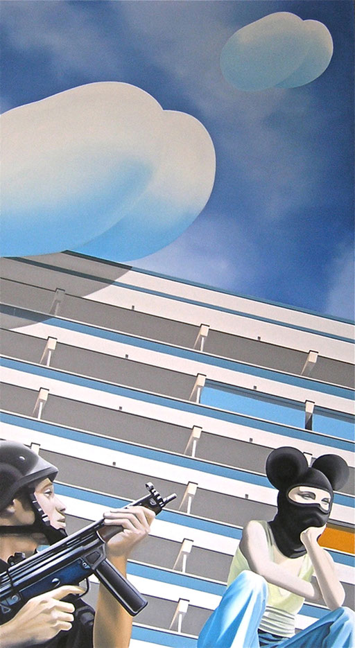 take me, 2007, Oil on Canvas,160 x 90 cm
