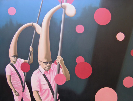 alte Schule, 2013, Oil on Canvas, 90 x 120 cm