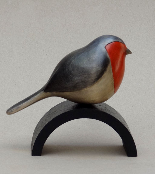 ROUGE GORGE - érable - 14 x 10 cm