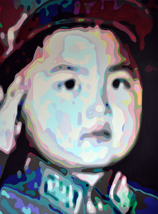 "Little Boy 5 (Kim)", 2025, Acryl auf Leinwand, 190x140 cm