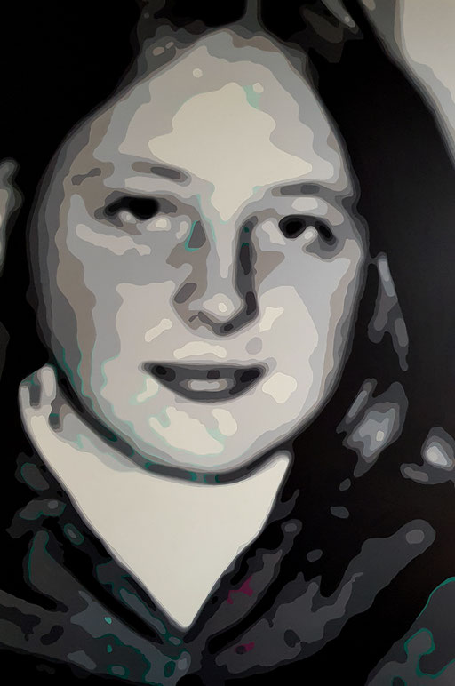 "Teenager 1 (Angela)", 2021, Acryl auf Leinwand, 170x120 cm