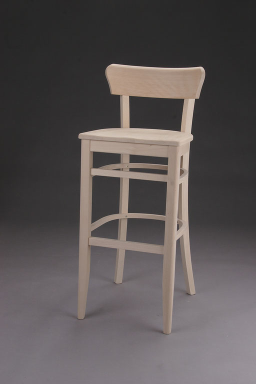 Stuhl Modell B 1960-B in Buche ! Maße: 44 cm tief, 42 cm breit, 107 cm hoch, 80 cm Sitzhöhe