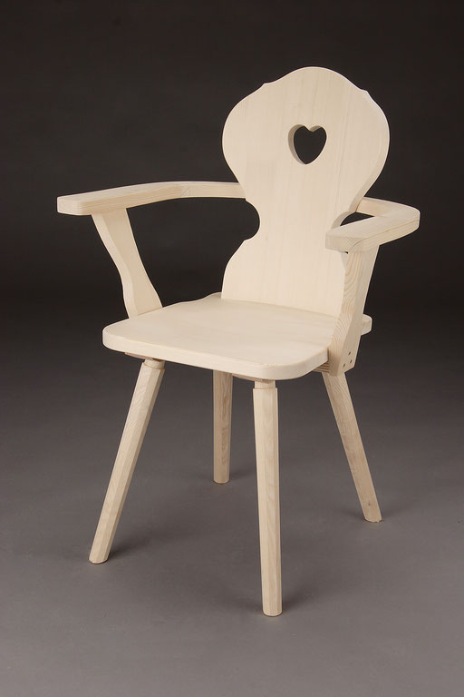 Stuhl Modell A 1- A in Fichte! Maße: 50 cm tief, 65 cm breit, 89 cm hoch, 45 cm Sitzhöhe