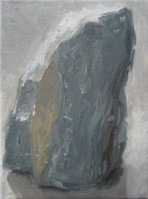 Steen uit 'Kleine reeks' - 2011 - 18 x 24cm - oil on canvas