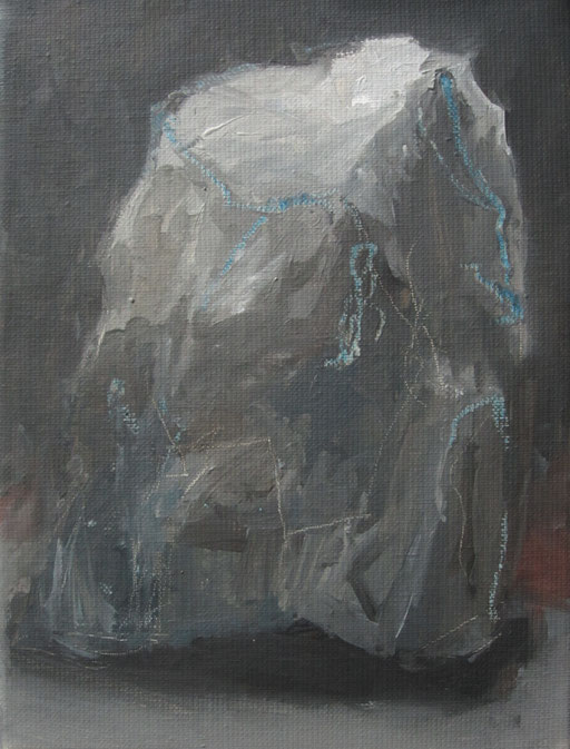 Steen uit 'Kleine reeks' - 2011 - 18 x 24cm - oil on canvas