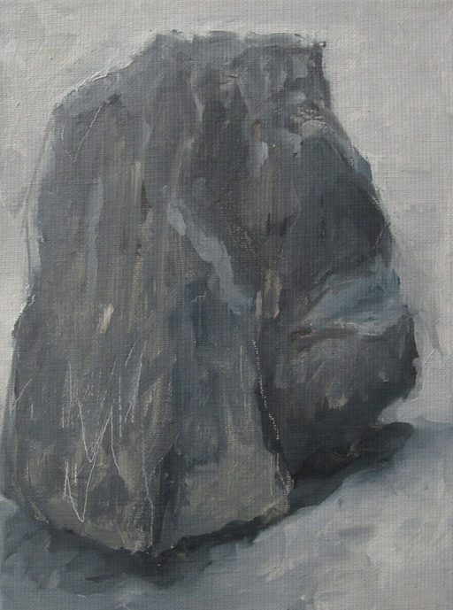 Steen uit 'Kleine reeks' - 2011 - 18 x 24cm - oil on canvas