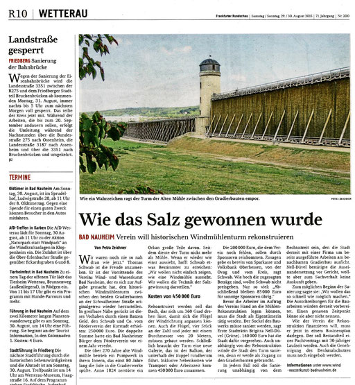 Frankfurter Rundschau, 29. August 2015