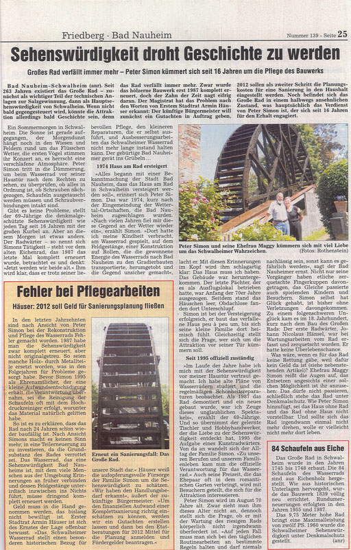 Wetterauer Zeitung, 17. Juni 2011