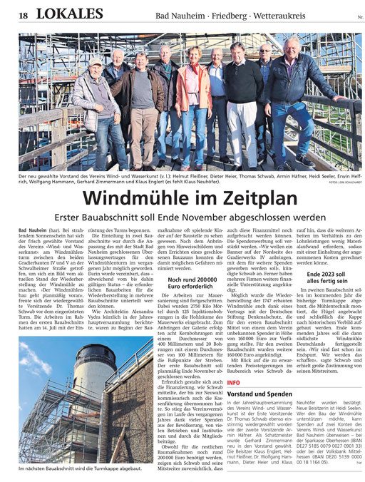 Wetterauer Zeitung, 09. November 2022