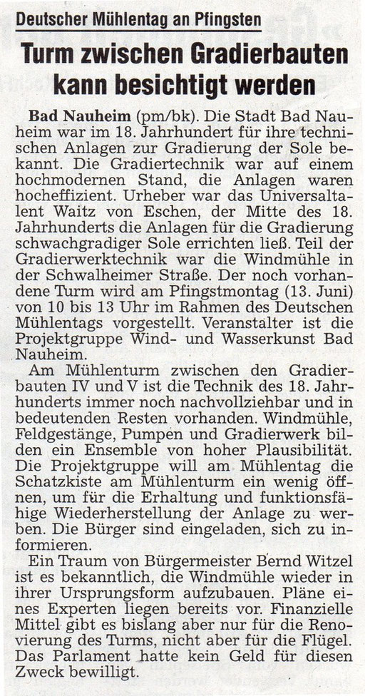 Wetterauer Zeitung, 11. Juni 2011