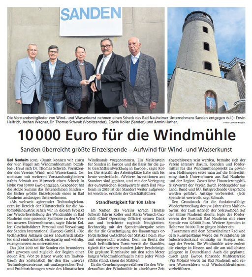 Wetterauer Zeitung, 22. November 2019