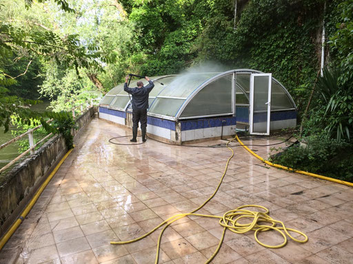Nettoyage Haute pression karcher piscine Occitanie