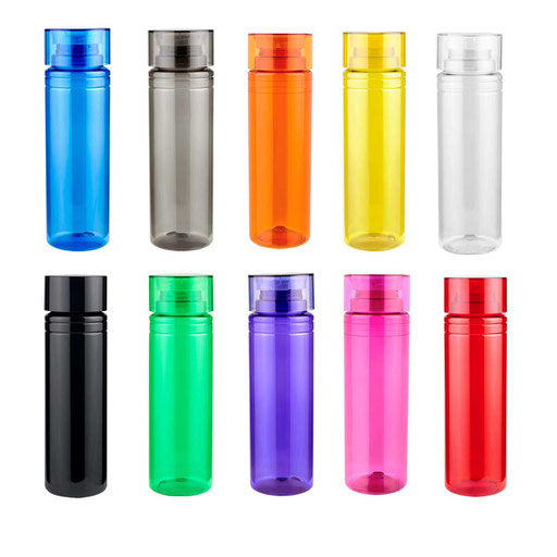 CÓDIGO ANF 006 Sistema de rosca twist-off que permite abrir y cerrar la tapa en un giro. MATERIAL PET. MEDIDA 7.4 X 24.5 CM. CAPACIDAD 850 ML 