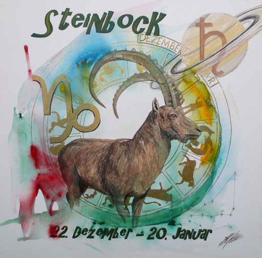 Sternzeichenbild Steinbock - Serie "classic"