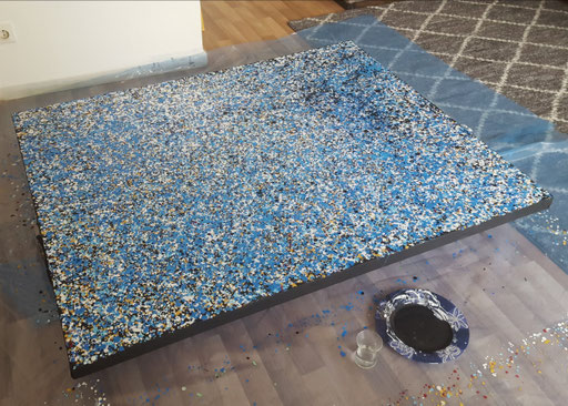 XXL Punkte Kunstwerk malerei atelier-sogut Krefeld 